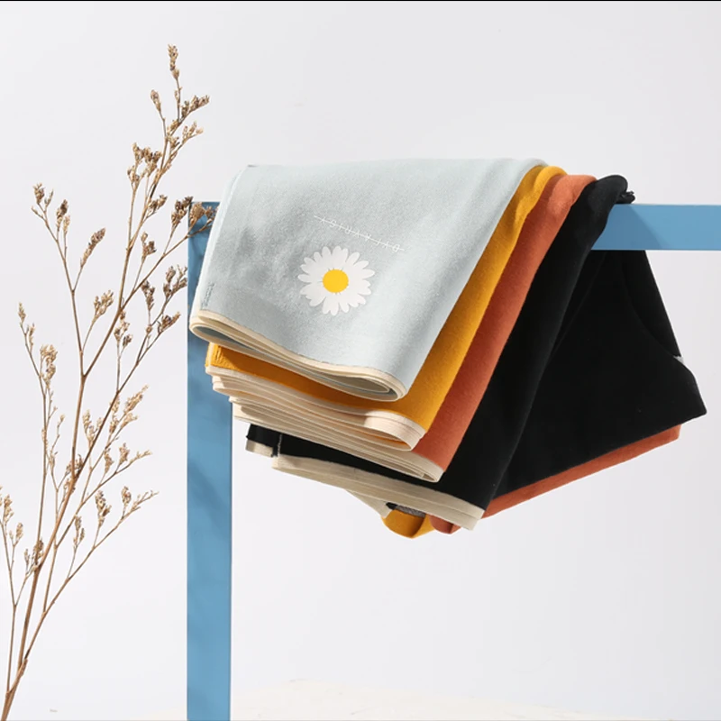 4 шт./лот женские трусы однотонное нижнее белье хлопковое удобное приятное для