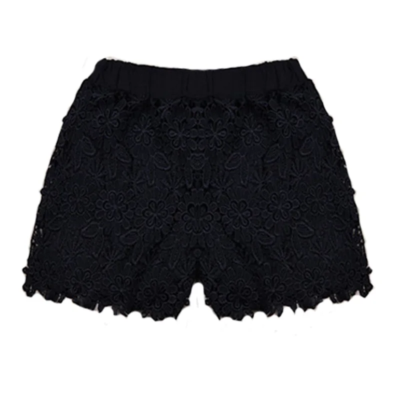 

Women Lace Crochet Tiered Short Pants Summer Casual Shorts