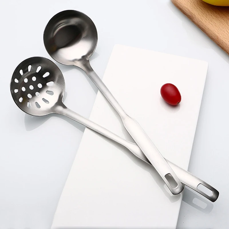 

Stainless Steel Colander For Hot Pot Multifunctional Anti-scald Soup Spoon Mixing Spoons With Long Handle