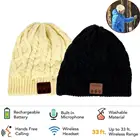 Беспроводные наушники, Спортивная музыкальная шапка, умная гарнитура, Шапка-бини, Зимняя Теплая Шапка-бини с микрофоном, подарок для мальчиков и девочек