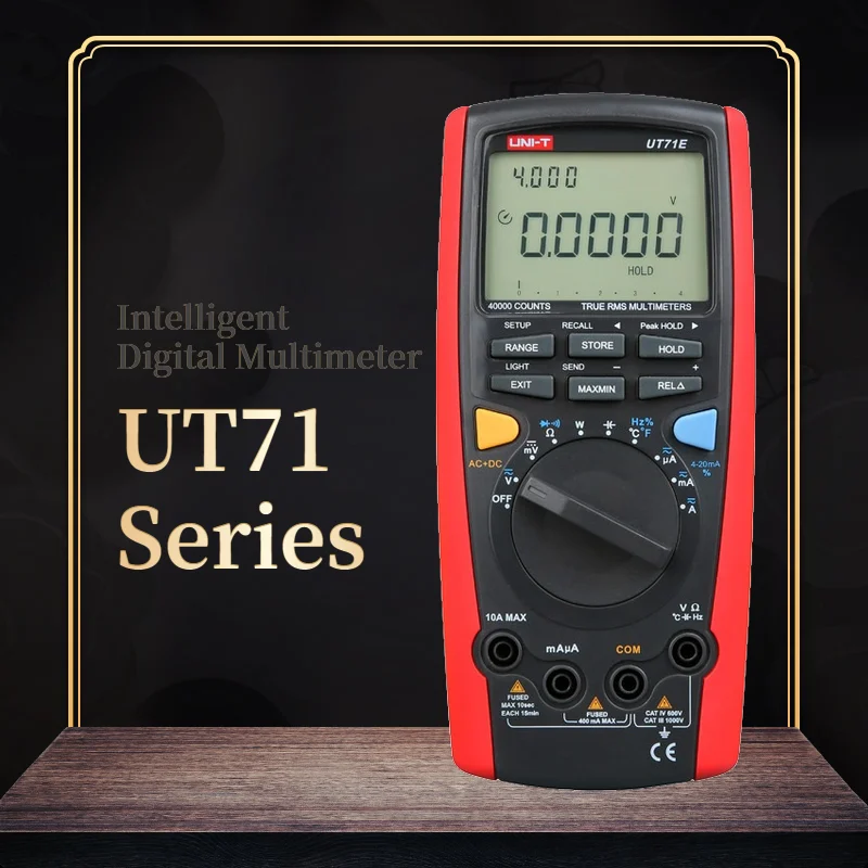 Умный Цифровой мультиметр tdut71a/UT71B/UT71C/UT71D/UT71E среднего размера измеритель емкости