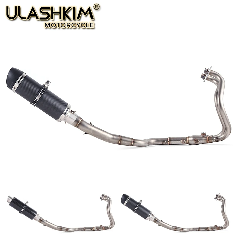Мотоциклетная полностью выхлопная система без шнуровки для kawasaki Ninja 250 250R 300 Ninja250