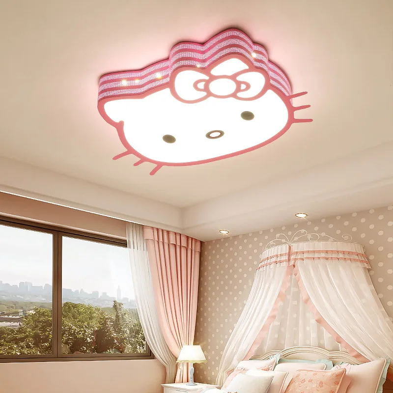 Luces Led de techo de dibujos animados para dormitorio de niñas, lámpara de princesa para habitación de bebé, lámpara de techo para habitación de niños