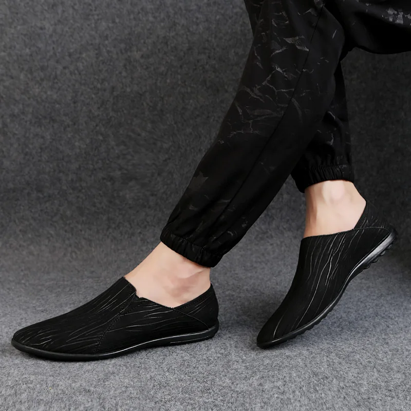 

Spring Mens Shoes Casual Brands Slip On Formal Luxury Shoes Men Loafers Moccasins Genuine Leather Black Driving Shoes