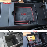 tonlinker interior armrest storage box cover sticker for great wall haval jolion 2021 car styling 1pcs abs plastic cover sticker