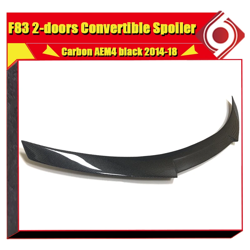 F83 2 Door Convertible M4 style sedan duckbill tail True Carbon For BMW 3 series 320i 325i 330i 335 320d wing rear spoiler 12-17 |