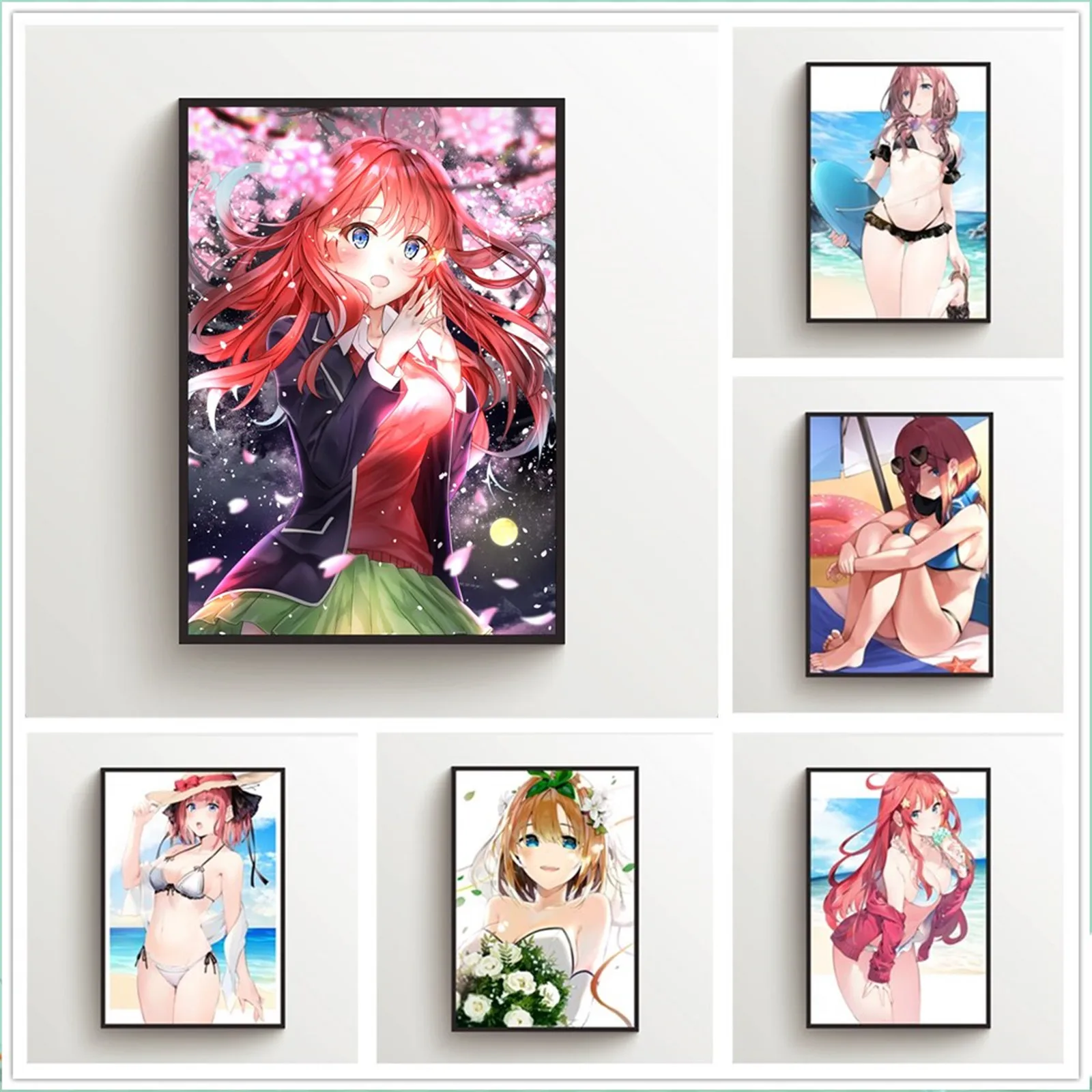 

The Quintessential Quintuplets Anime Poster Picture Bar Shop Door Wall Decor