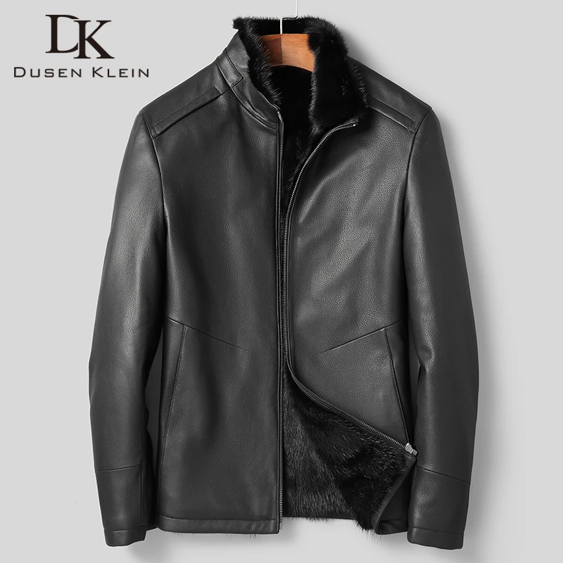 DK Роскошная Одежда из натурального меха норки овечья кожа высшего качества