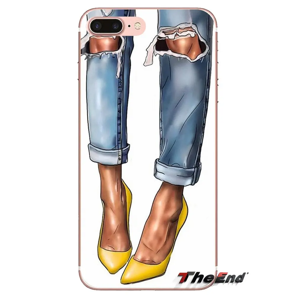 Для samsung Galaxy S3 S4 S5 мини S6 S7 край S8 S9 S10 Plus Note 3 4 5 8 9 каштановые волосы для маленьких
