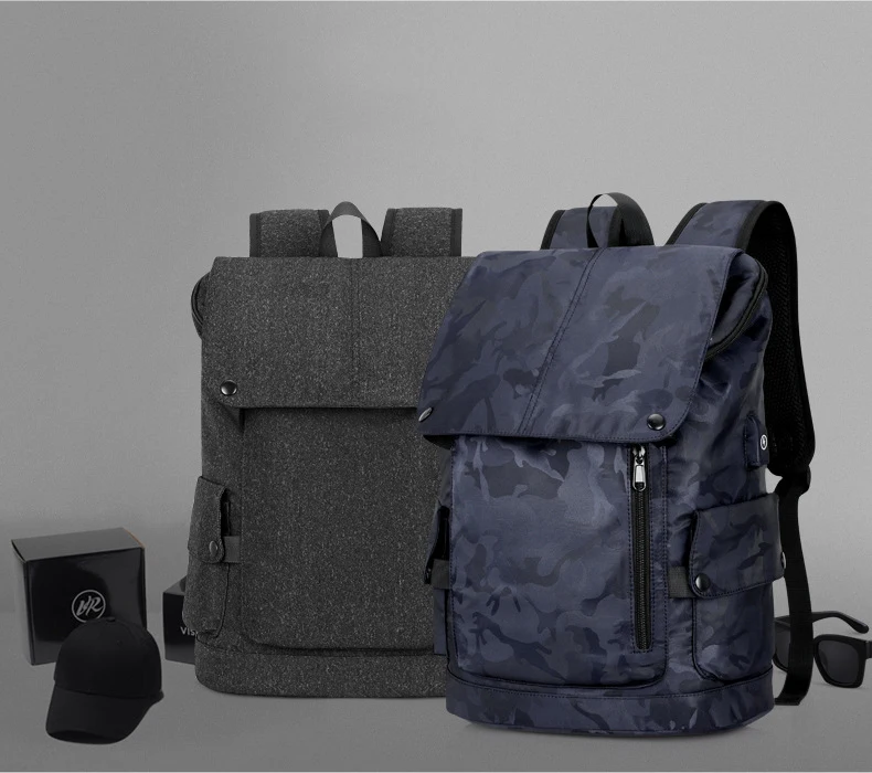 Мужские сумки с USB кабелем для зарядки 22 л|Мужские рюкзаки| |