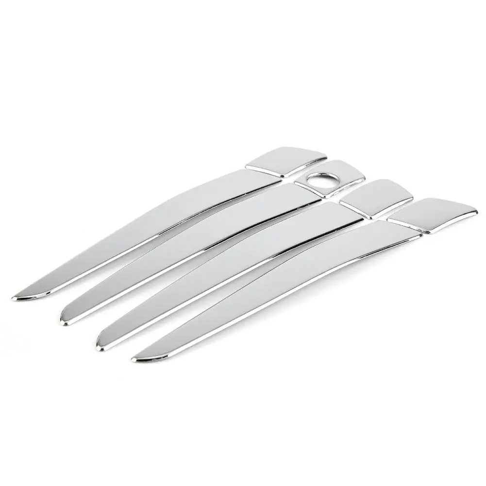 8 шт. стальные полированные Серебристые хромированные накладки на дверные ручки