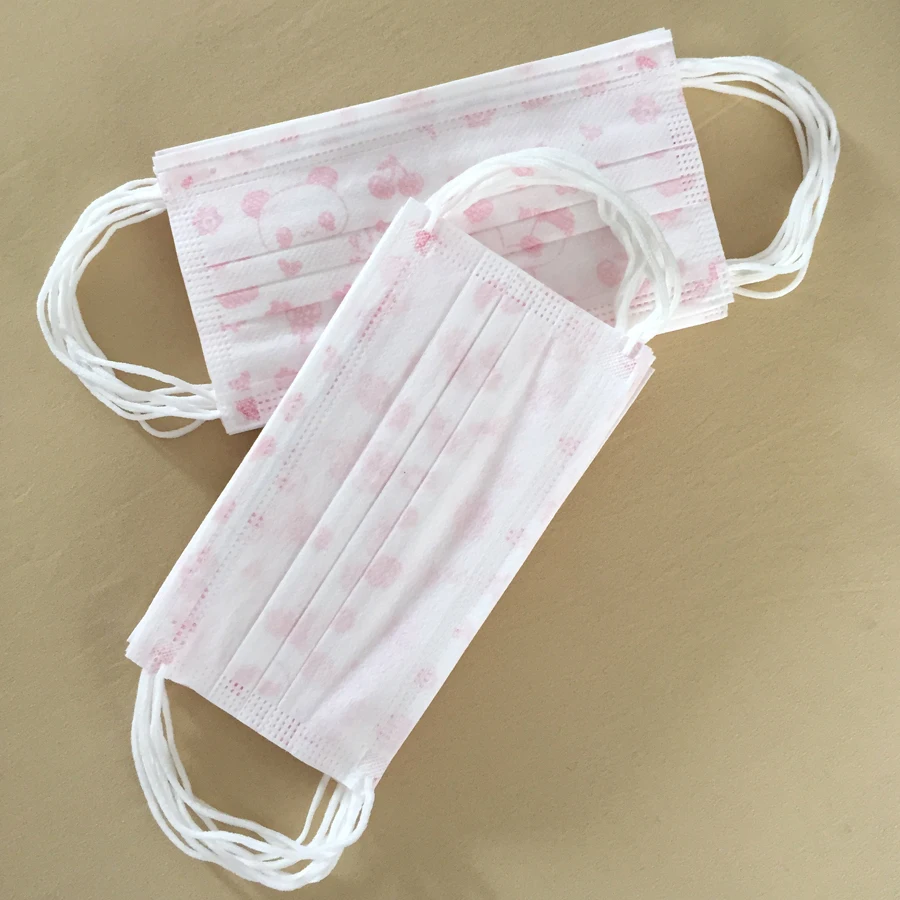 50 шт. Антивирусная удобная маска для лица одноразовая 3-слойная