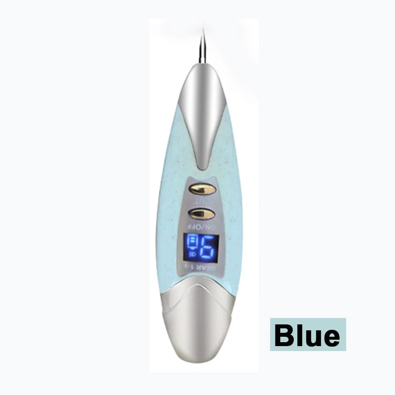 Blue Лазерная плазменная ручка удаляет моль WartTool веснушки для удаления пятен татуировки Женская машина перезаряжаемый очиститель для лица Уход за кожей - Цвет: Blue
