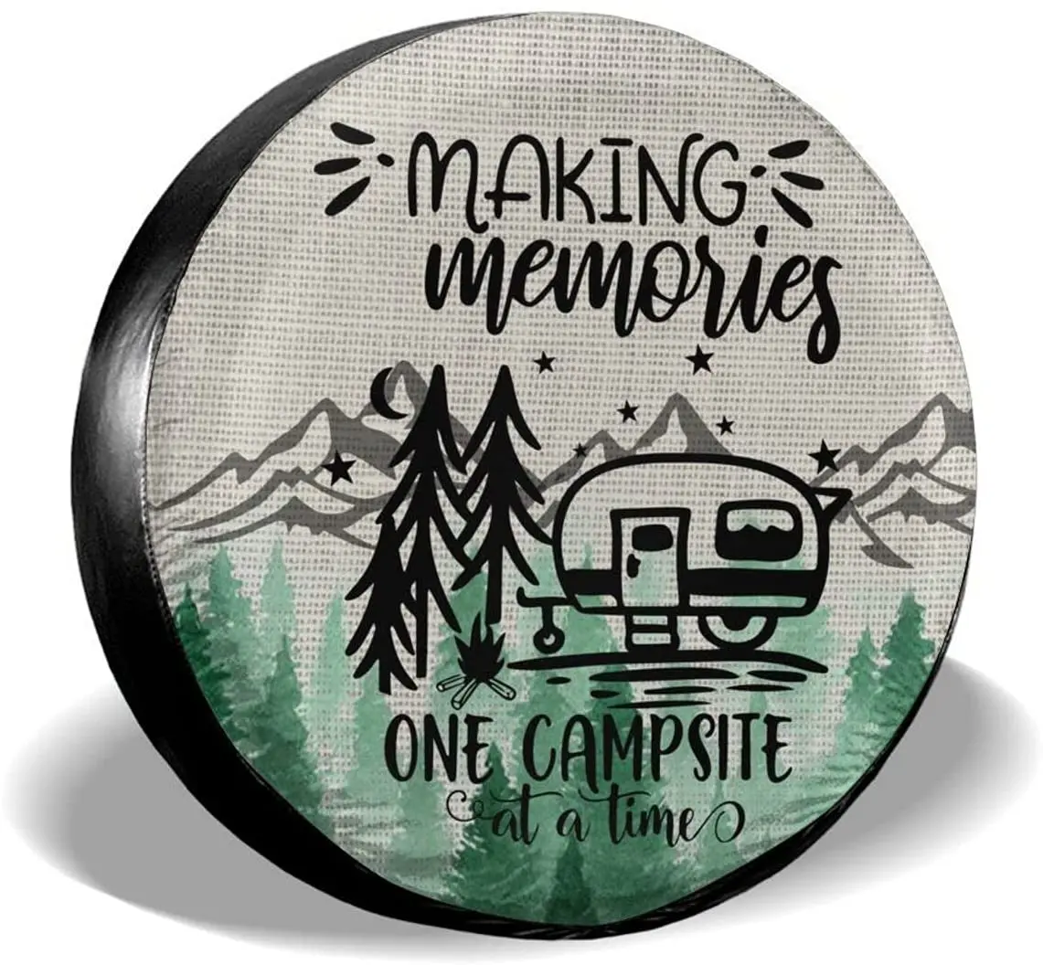 

COVER CARGwomo Making Memories One Campsite At A Time Spare Tire COVER CAR Wheel Protectors Tyre COVER CARs Weatherproof Wheel