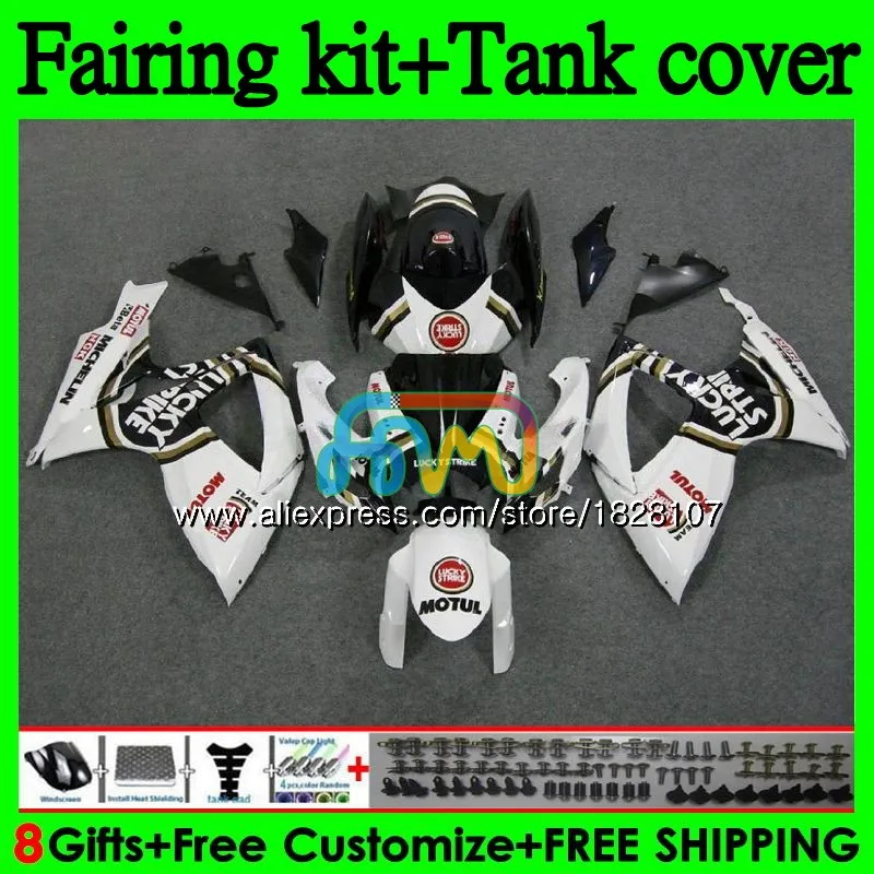 

+ Бак K6 для SUZUKI GSXR 750 600 600CC 750CC GSX-R750 95BS.59 GSXR750 GSXR-600 K6 GSXR600 06 07 2006 2007 Lucky white обтекатели