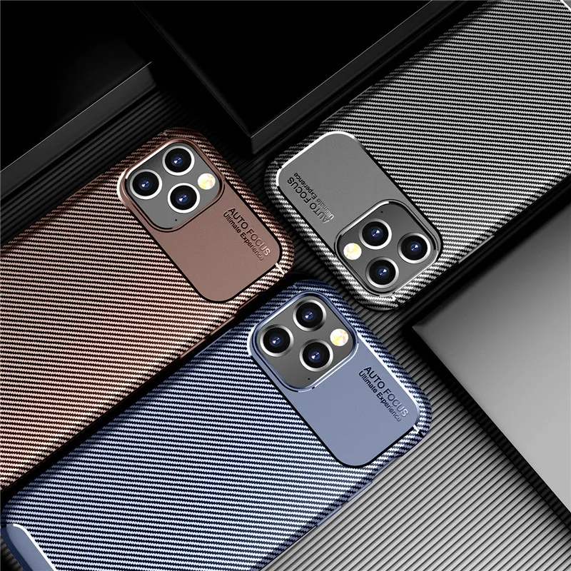 

Carbon Fiber Case for iPhone 11 Pro Max X XS Max XR SE 2020 Shockproof Protective Case for iPhone 6 6s 7 8 Plus Phone Cover