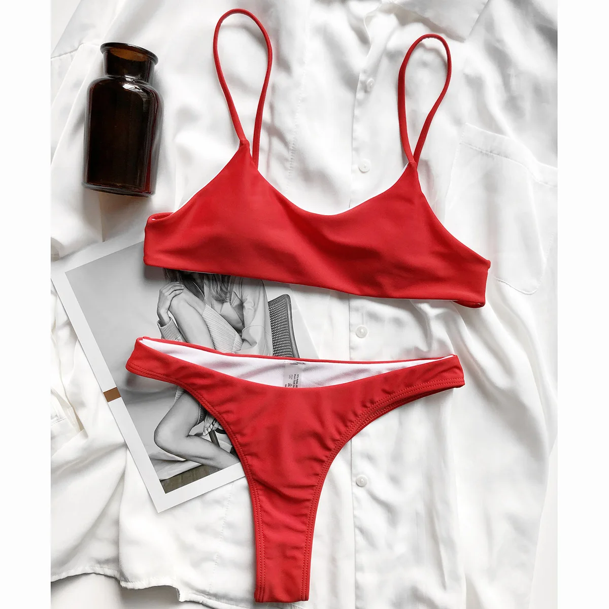 

Micro Bikini 2021 Sexy Bikini Set Women's Swimsuit Black Swimwear Bathing Suit Swimming Suits Beachwear Thong Brazilian Biquini