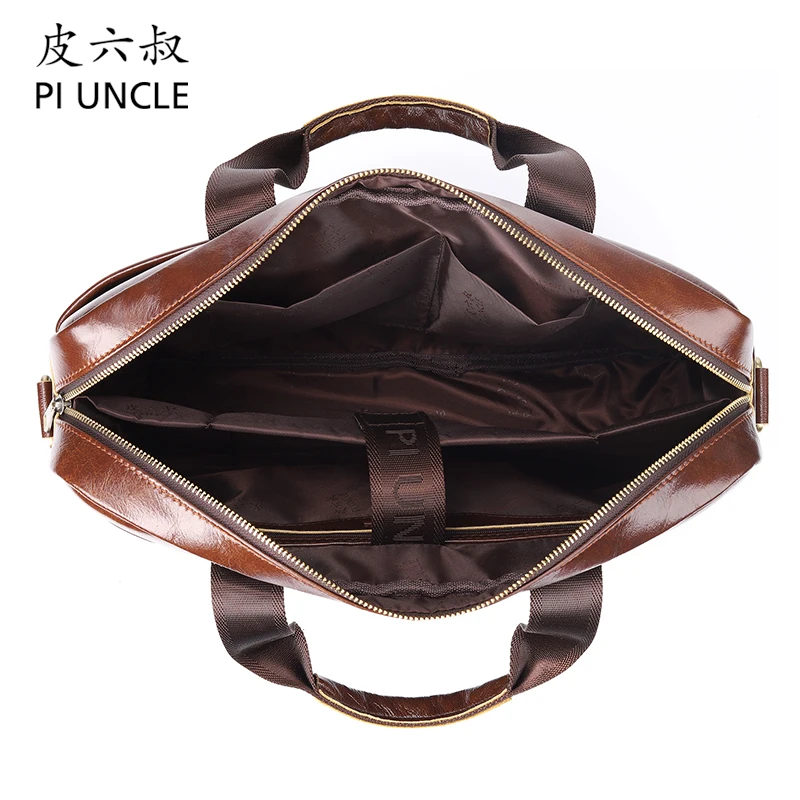 2019 новый мужской кожаный портфель модная сумка ретро деловая папка Повседневная