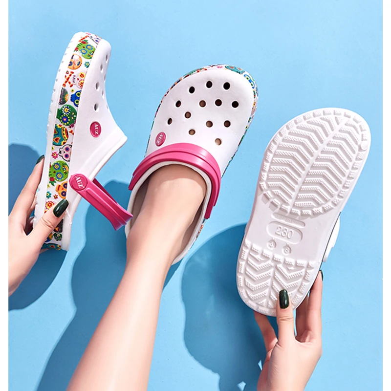 Сандалии женские Нескользящие с толстой подошвой для беременных летняя пляжная