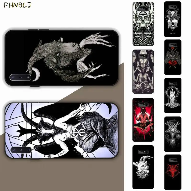Мягкий чехол FHNBLJ Devil сатана на заказ для Samsung Note 3 4 5 7 8 9 10 20 pro lite ultra Oppo A9 2020|Бамперы| |
