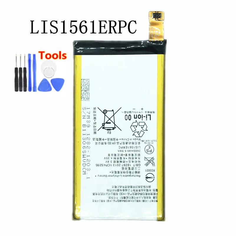 Новый аккумулятор 2600 мАч LIS1561ERPC для Sony Xperia Z3 Compact Z3c Z3mini D5803 D5833 C4 E5303 E5333 E5363 E5306 + Бесплатные инструменты Новый аккумулятор 2600 мАч LIS1561ERPC для Sony Xperia Z3 Compact Z3c Z3mini D5803 D5833 C4 E5303 E5333 E5363 E5306 + Бесплатные инструменты