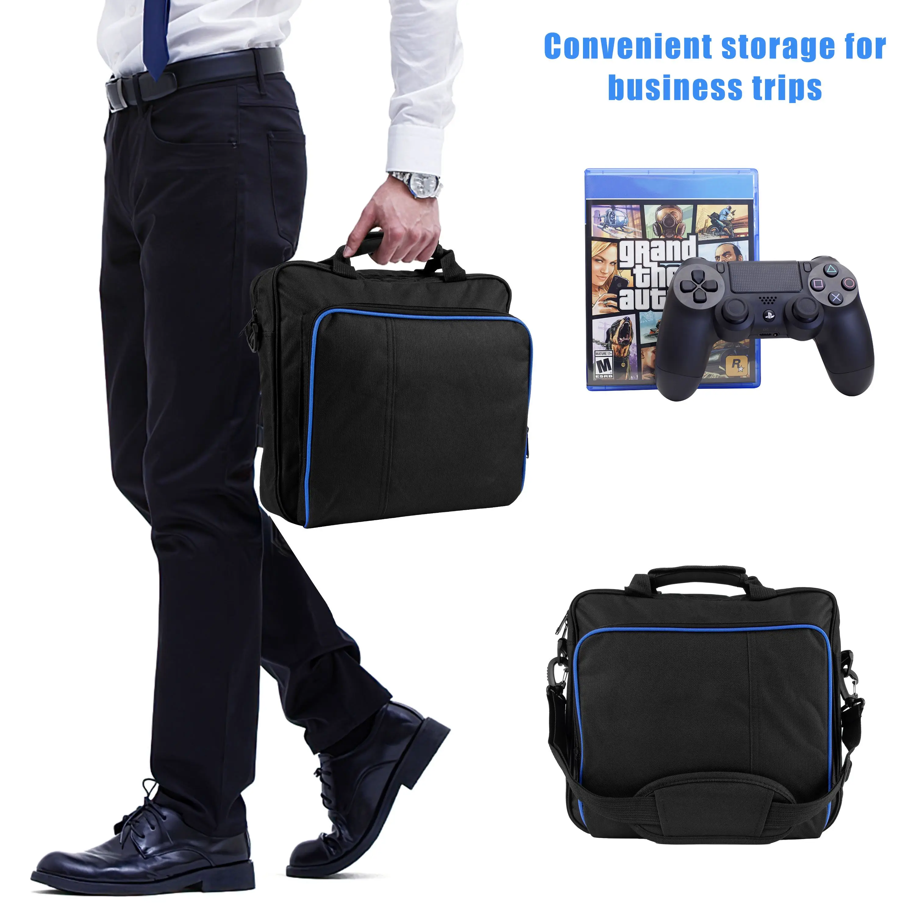 

Game Sytem Bag Multifunctional Carry Bag Fit For Sony PlayStation 4 PS4 Console Handbag Travel Case