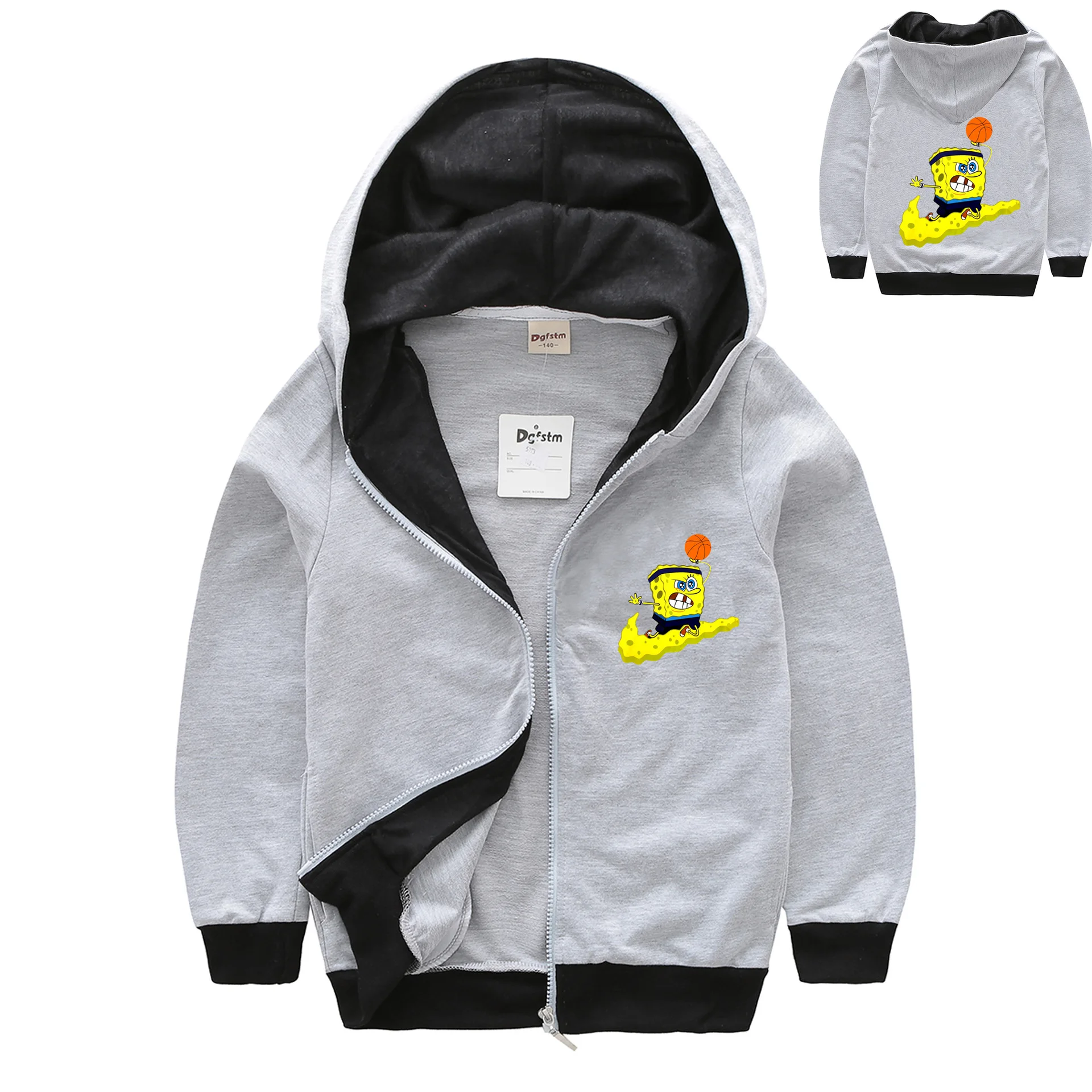 

2020 spring boy clothes girl clothes Fashion Hooded boutique kids clothing zipper jacket 0066-1