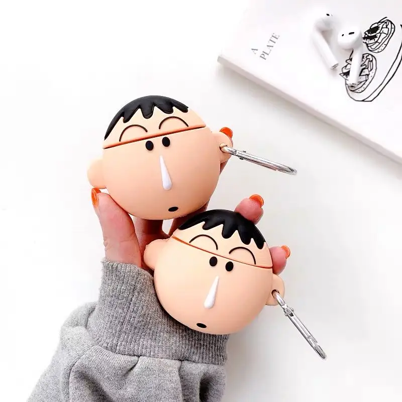 Силиконовый чехол для беспроводных наушников с поддержкой Bluetooth милый 3D забавных