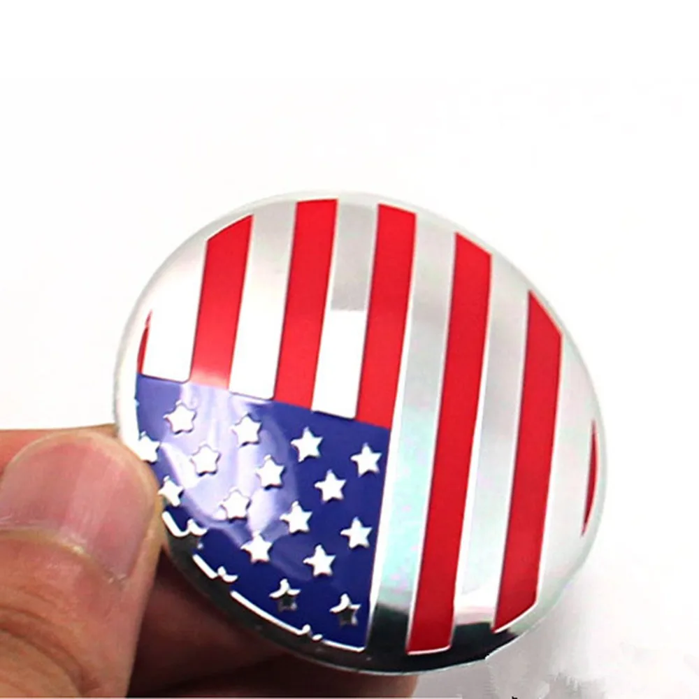 DSYCAR 4 шт./компл. 56 мм с изображением американского флага сплав Центральная втулка