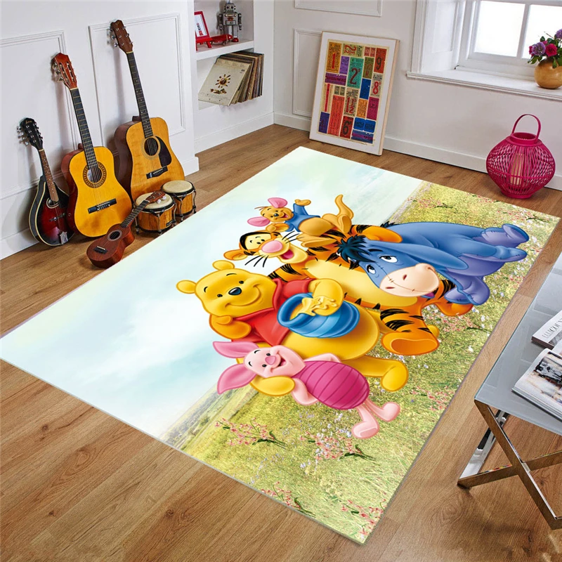

Multi-size Disney Kids Play Mat Rugs for Kids Children Bedroom Home Living Room 3D Printed Non-slip Carpet Floor Mats Decoration