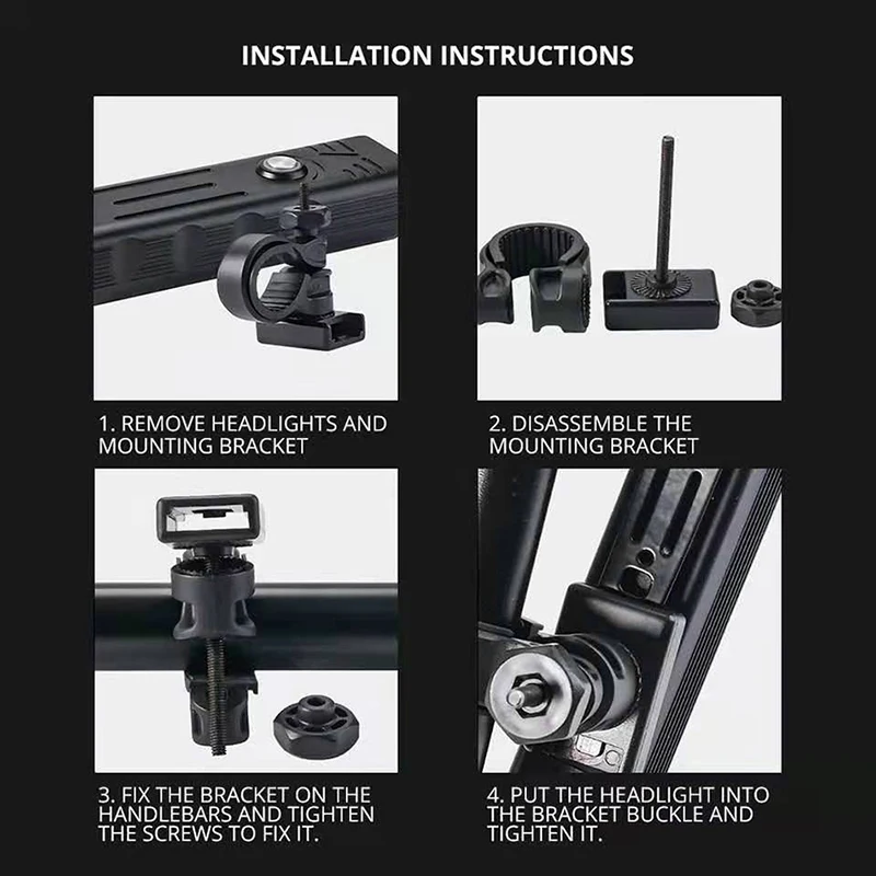 Велосипедный передсветильник онарь зарядка через Usb 5 светодиодов 10000 мАч
