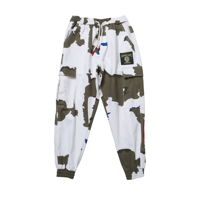 

Men Camouflage Cargo Pants Men Street Harem Pants Fitness Runners Trousers Comfortable Ankle Length Sweatpants jogging