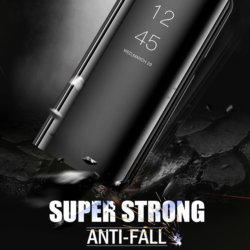Умные зеркальные флип-Чехлы для Xiaomi Mi 10 Note Pro 9 9SE 8 Lite 9T 5X 6X A1 A2 A3 Mix 3 Pocophone F1