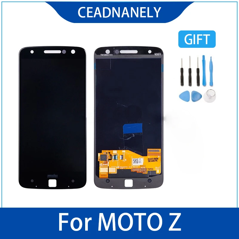 

Оригинальный ЖК-дисплей AAA + для Motorola Moto Z, сенсорный экран, дигитайзер, замена для MOTO Z Droid, дисплей XT1650 XT1650-03 LCD