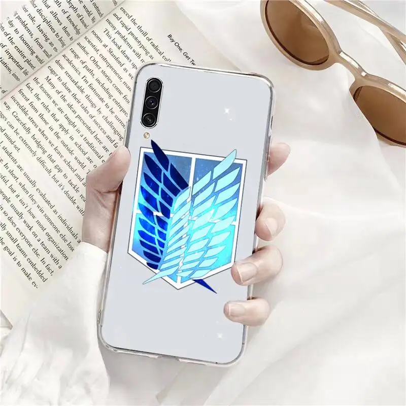 

attack on titan Phone Case Transparent for Samsung s9 s10 s20 Huawei honor P20 P30 P40 xiaomi note mi 8 9 pro lite plus