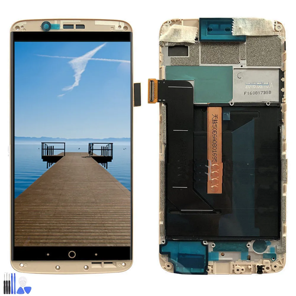 Оригинальный AMOLED для zte Axon 7 lcd с рамкой дисплея кодирующий преобразователь
