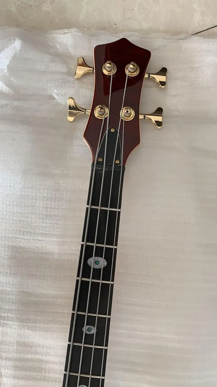 Оптовая продажа Гитары Новое поступление 4 бас электрическая гитара с через шею