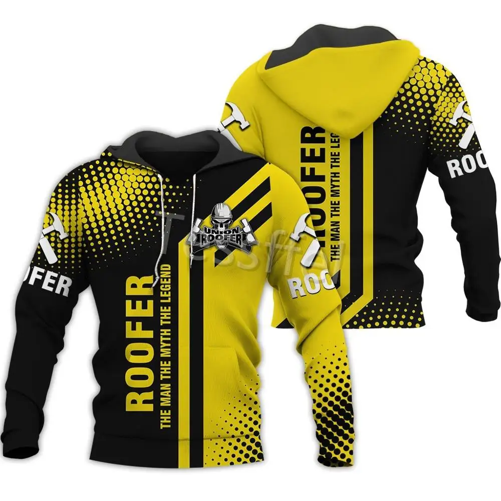 Новая мужская толстовка с 3D-принтом I Love My work на молнии капюшоном повседневная