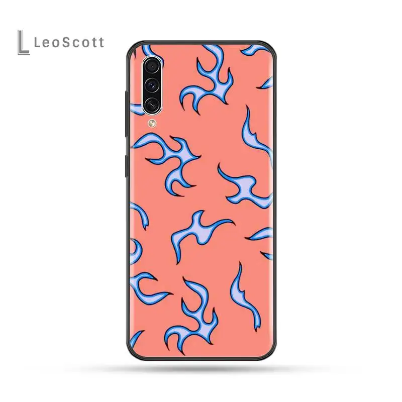 

Blue Flame Fire Phone Case For Samsung Galaxy M10 20 30 A 40 50 70 71 6S A2 A6 A9 2018 J7 CORE PLUS STAR S10 5G C8