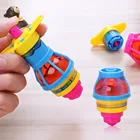 Классические игрушки-вертушки для спиннинга, 3 шт., забавные светильник игрушки-гироскопы, ручной Спиннер с нажимом, верхняя вспышка, яркий подарок для детей