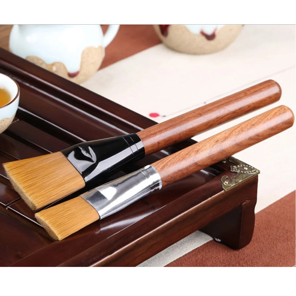 Китайский Черный сандаловый кунг-фу из черного дерева чайная щетка для чайного