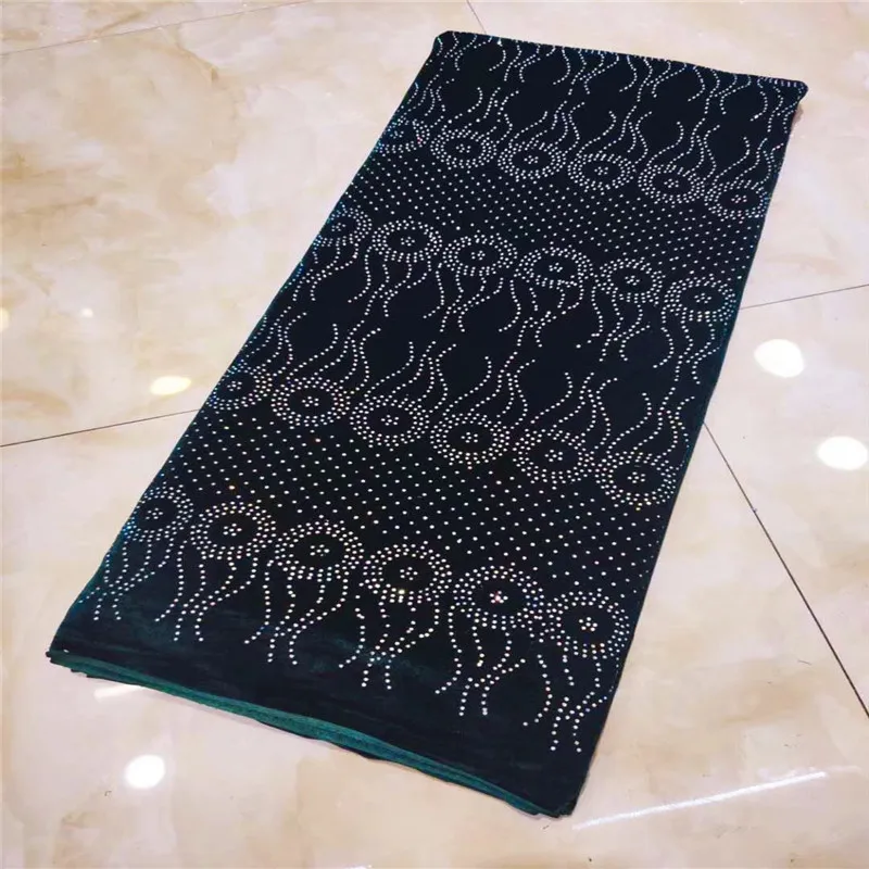 

Madison African Velvet Lace Fabric with gorgeous stones Wedding Lace Fabric Embroidery velvet Lace For bridal nigerian Lace