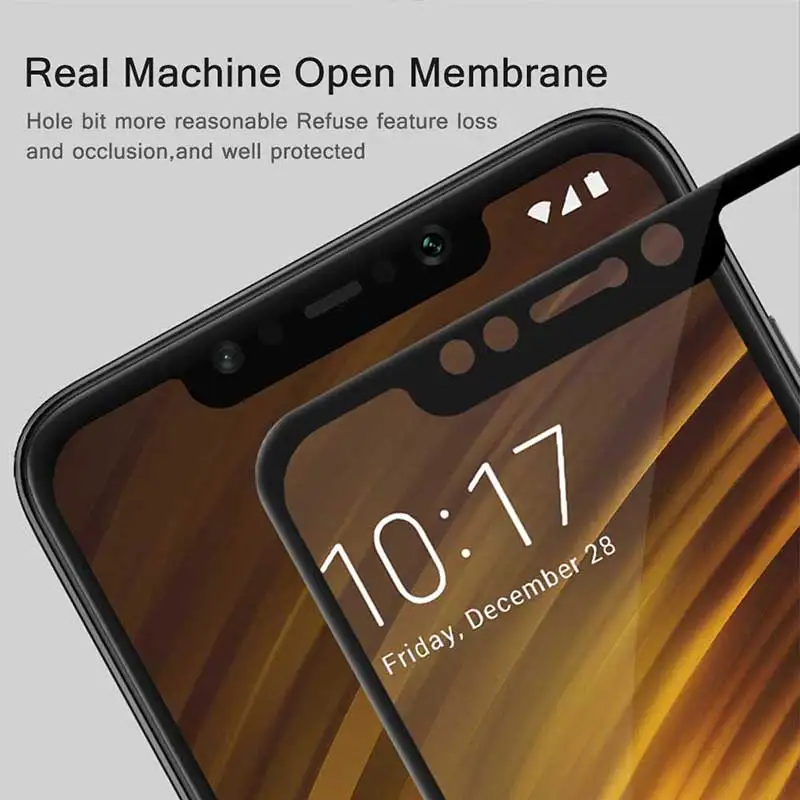 Для Xiaomi pocophone F1 закаленное стекло для Xiaomi pocophone F1 защита экрана полное покрытие Защитное стекло для poco f1 стекло