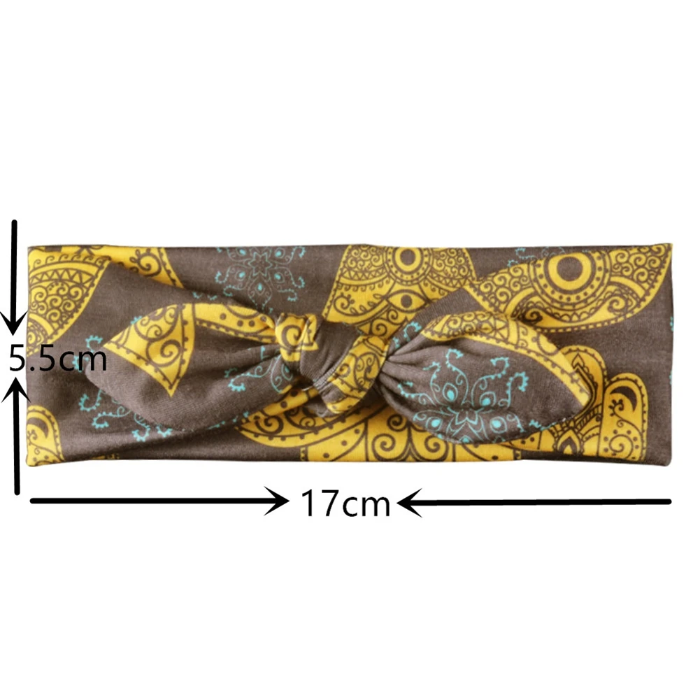 

Pudcoco Baby Infant Kids Girls Rabbit Ears Hairband Turban Bowknot Headwrap Children Elastic Bownot Hairband Headwear Gift
