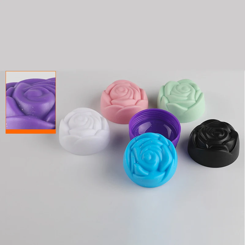 12 шт. 20g тара для косметического крема с розами в форме Завинчивающимися крышками