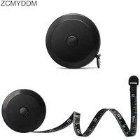 zcmyddm 1 5m60inch black tape measures dual sided retractable tools for body measurement tailor measurement diy sewing tools