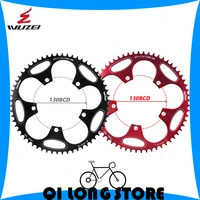 wuzei 130 bcd round road bike sprockets 505254565860t alloy chainwheel road folding bike chain wheel for shimano