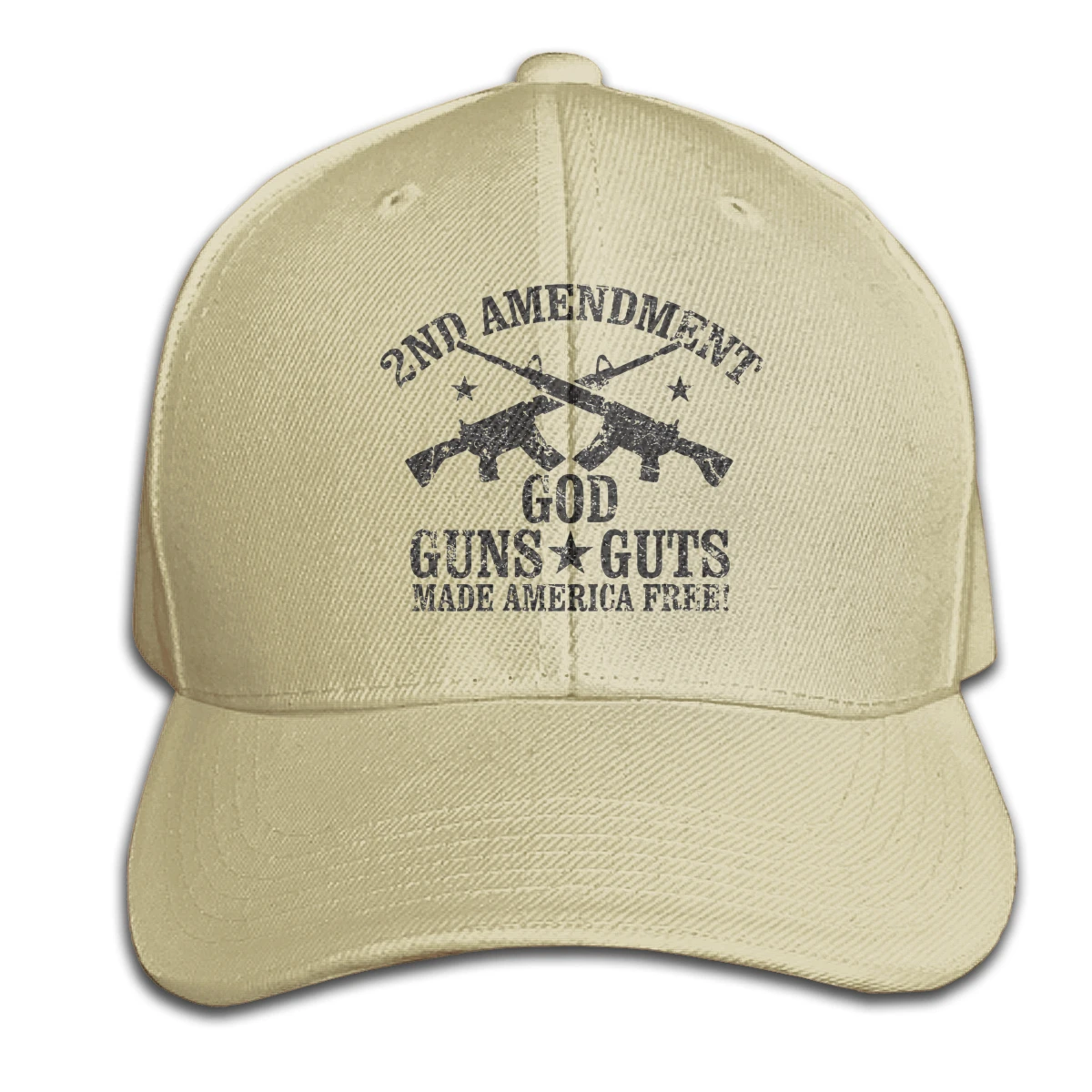 

God Guns Guts Made America Free T mens woman's Fashionable breathable Sun Caps