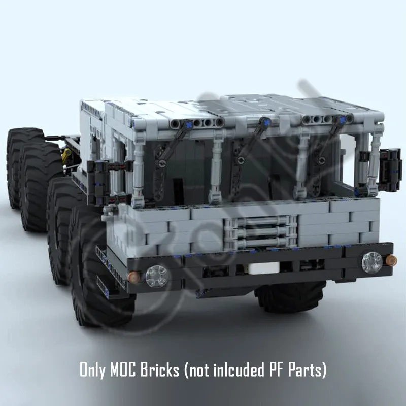 Only Bricks Parts MZKT7930 8X8 внедорожный подъемник, удаленная техника, модель автомобиля, наборы строительных блоков, кирпичи, игрушки DIY, подарок, пригодный для 22149 - Цвет: Only Bricks Parts