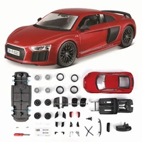 maisto 124 audi r8 v10 plus assembled diy die casting model car collection gift collection toy tools